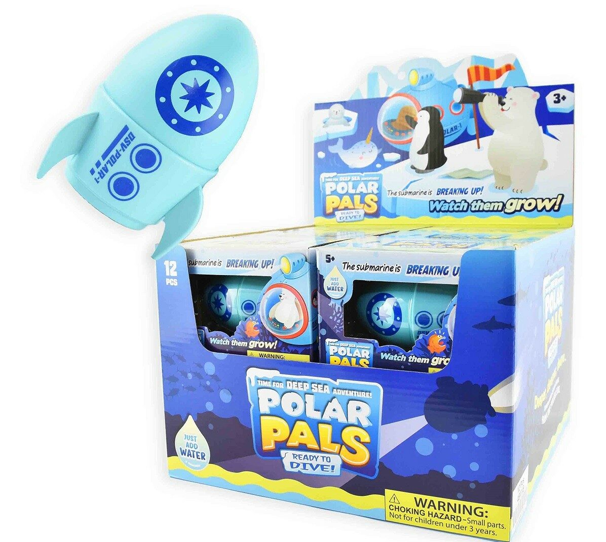 Growing Polar Pets in submarine 8cm