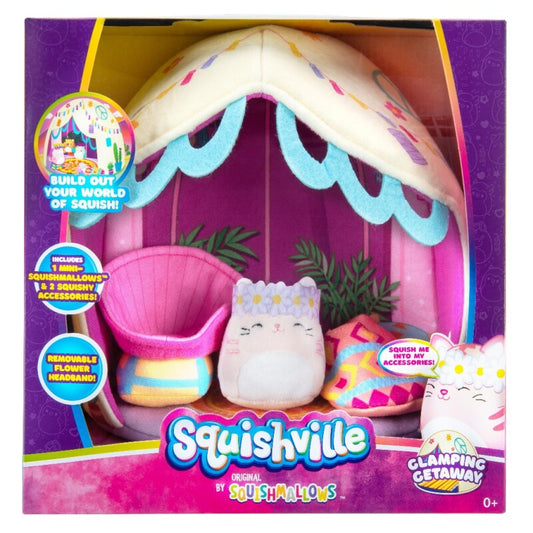 Squishville Mini Squishmallows + Glamping Getaway