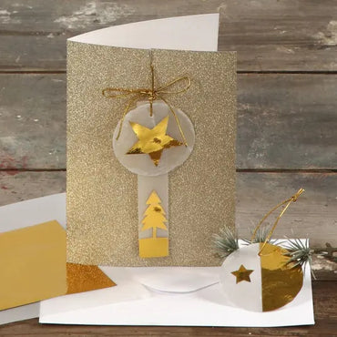 Card Making Guld Glitter