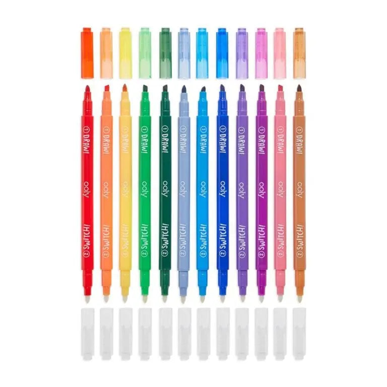OOLY 12-pack Färgskiftande Tuschpennor