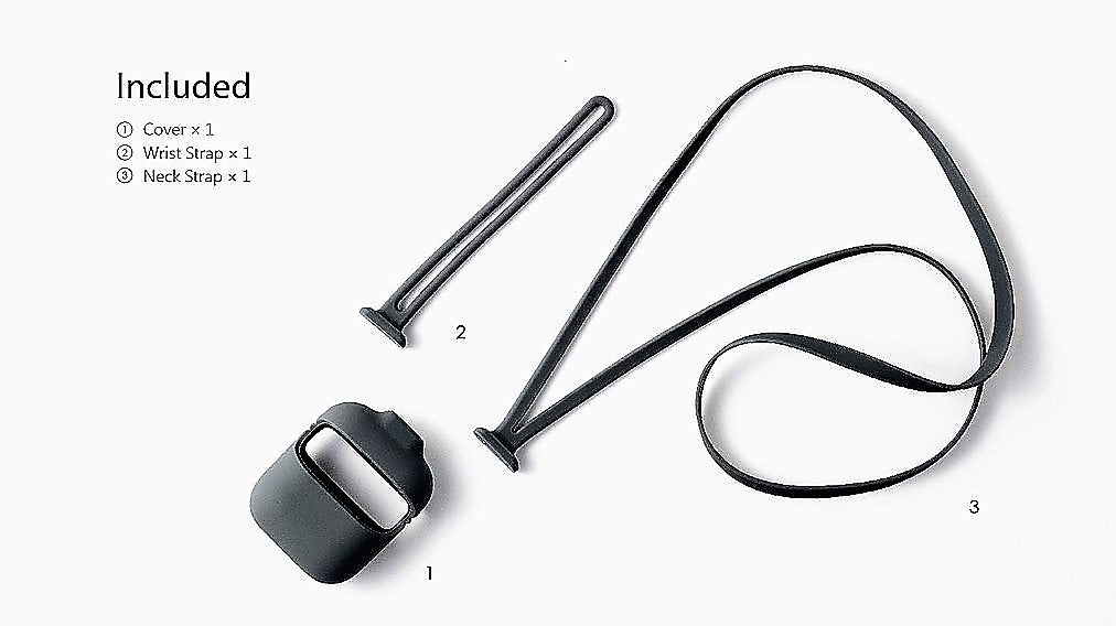 Silicone Case With Strap Set For Apple AirPods