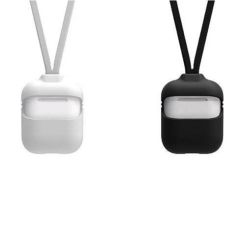 Silicone Case With Strap Set For Apple AirPods