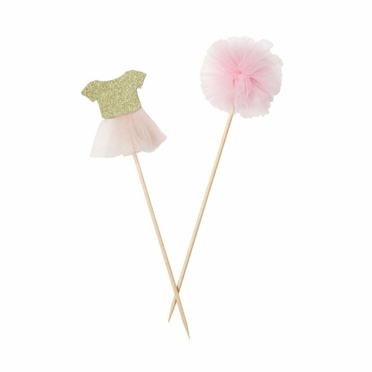 Talking Tables Canapéflaggor Rosa Pom Pom