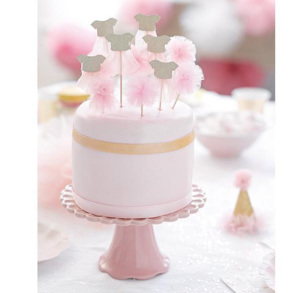 Talking Tables Canapéflaggor Rosa Pom Pom