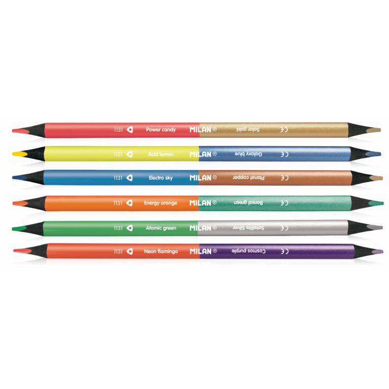 Milan Dubbelspets-pennor Metallic