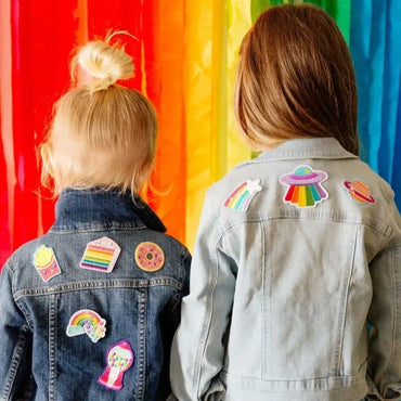 OOLY Stryka-på-märke Patch 'em Rainbow Treats - Set om 3