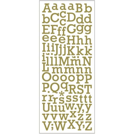 Stickers Bokstäver Guld