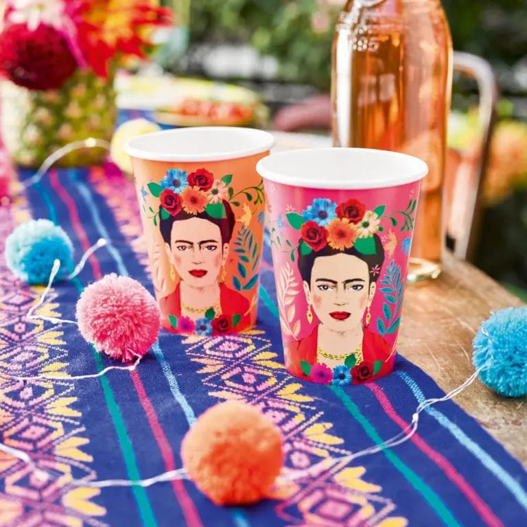 Paper cups Boho Frida Kahlo