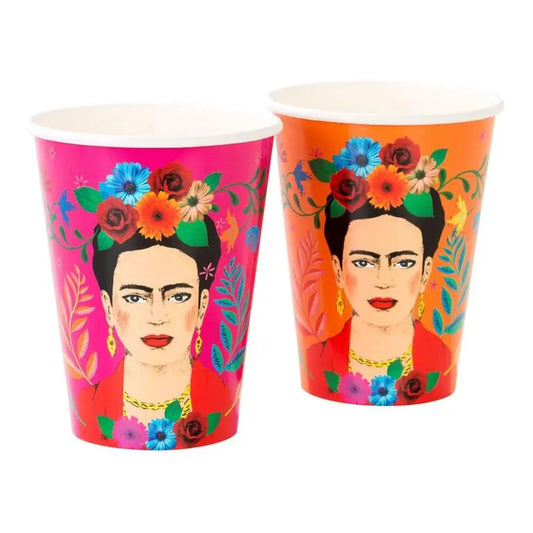 Paper cups Boho Frida Kahlo