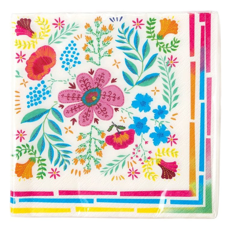 Servetter Boho Blommönster