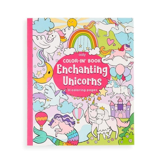 OOLY Målarbok Enchanting Unicorns