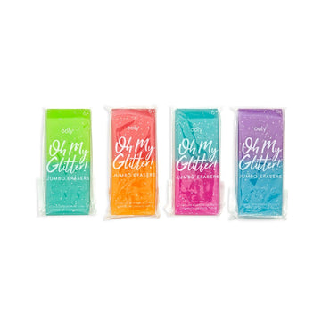 112637 OOLY Suddgummi Oh My Glitter Jumbo Erasers