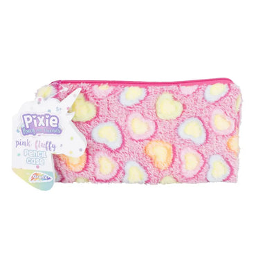 Pixie Pony pennfodral i plysch med blommor