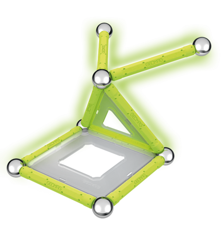 Geomag Glow Konstruktionsleksak Självlysande Magnetiska Delar, 22 st