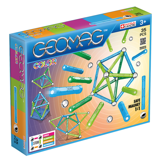 Geomag Konstruktionsleksak Magnetiska Delar, 35 st