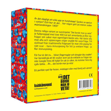 Sällskapsspel Det Borde Man Ju Veta! Ja eller Nej