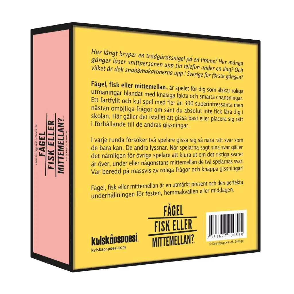 Sällskapsspel Fågel, Fisk eller Mittemellan