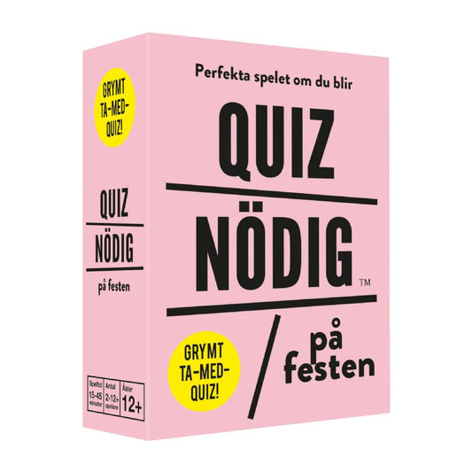 Sällskapsspel Quiznödig – På Festen
