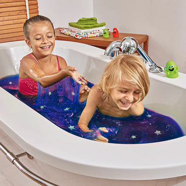 Zimpli Kids 2xGalaxy Slime Baff + Stjärnor som Lyser i Mörker 300 Gram