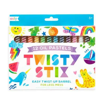 OOLY Oljepastellkritor Twisty Sticks - Set om 12