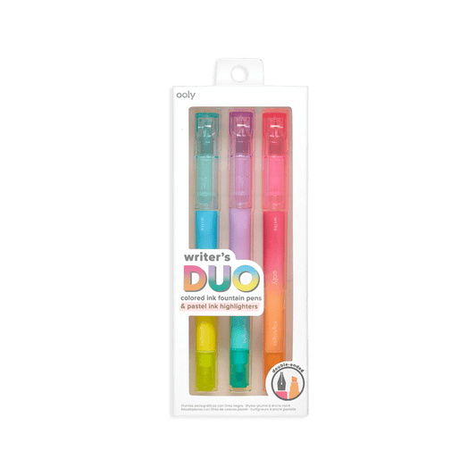 3-pack Writer's duo 2in1 Reservoarpennor + Överstrykningspennor