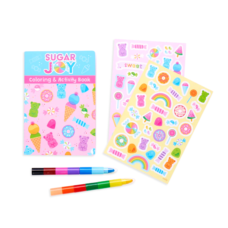 Aktivitets Kit Sugar Joy inkl. Kritor - Färglägg och Dekorera med Stickers