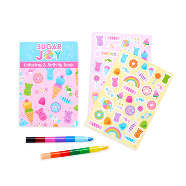 Activity Kit Sugar Joy incl. Crayons - Color and Decorate with Stickers