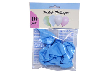 Ballonger Pastell Blå 10-pack