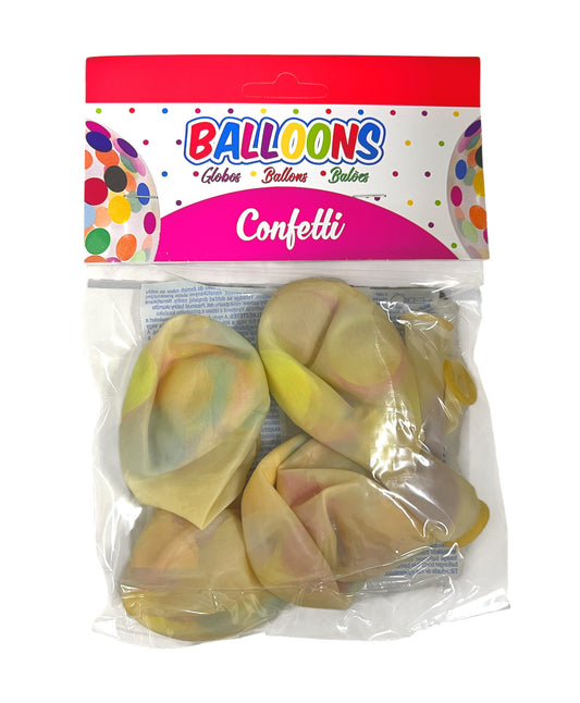 Konfettiballong 5-pack Mix