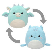 Squishmallows Flip A Mallows Official Kellytoy Miles and Lune 13 cm