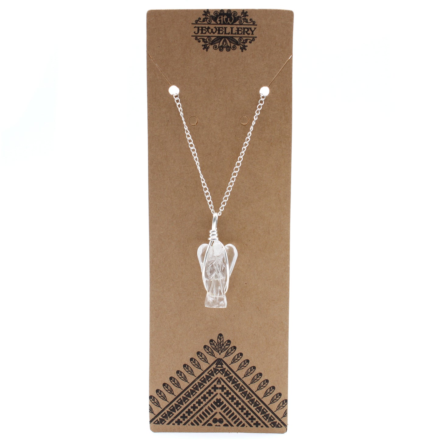 Kristaller Guardian Angel Pendant - Rock Quartz