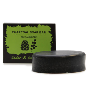 Ancient Wisdom Vegan Handgjord Charcoal Tvål - Eucalyptus & Cedarwood
