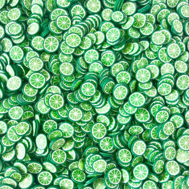 111585-5 Fruit Fimo Cane Slices Lime