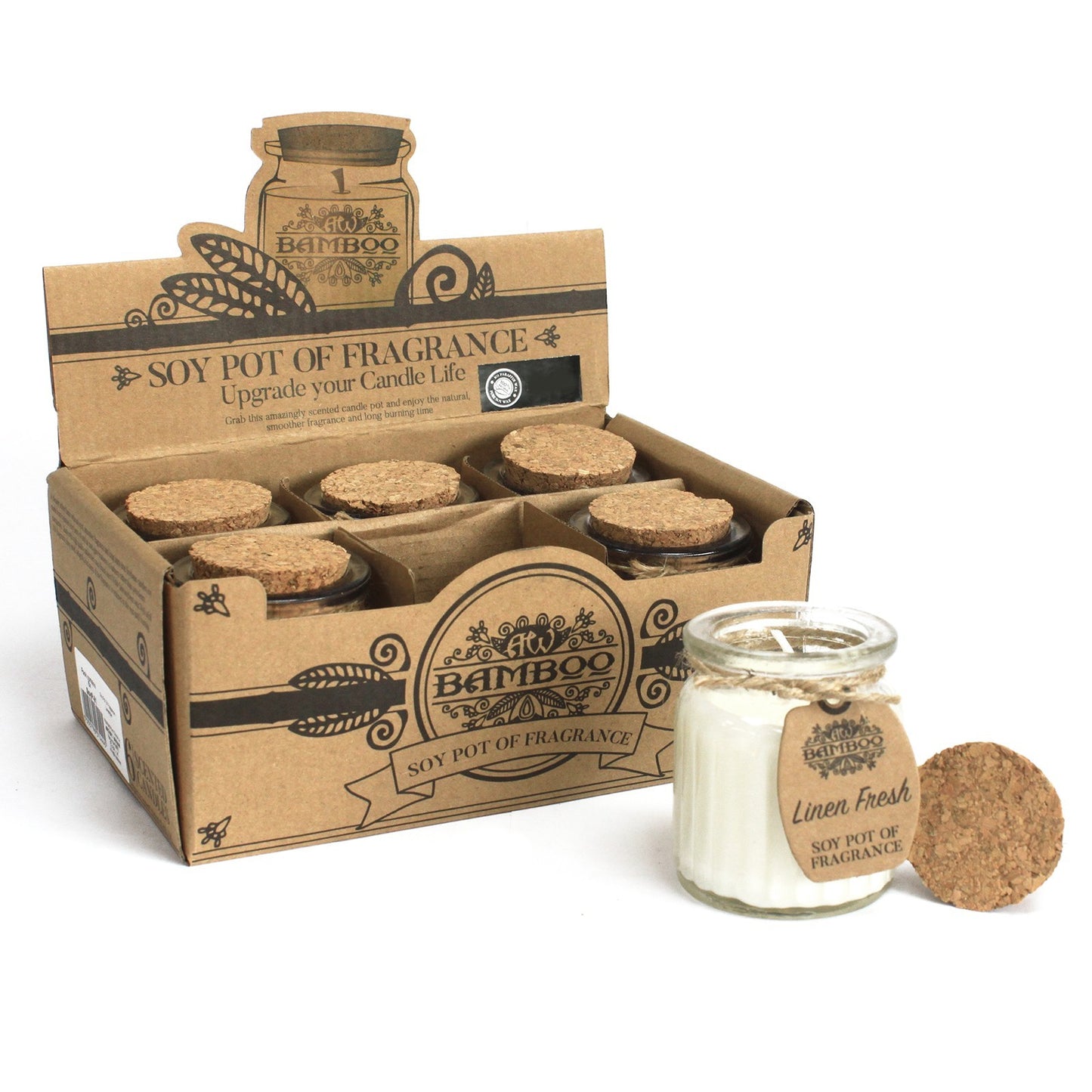 Doftljus Sojavax doft Linen Fresh