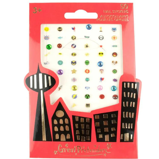 Superhjälte nagelstickers