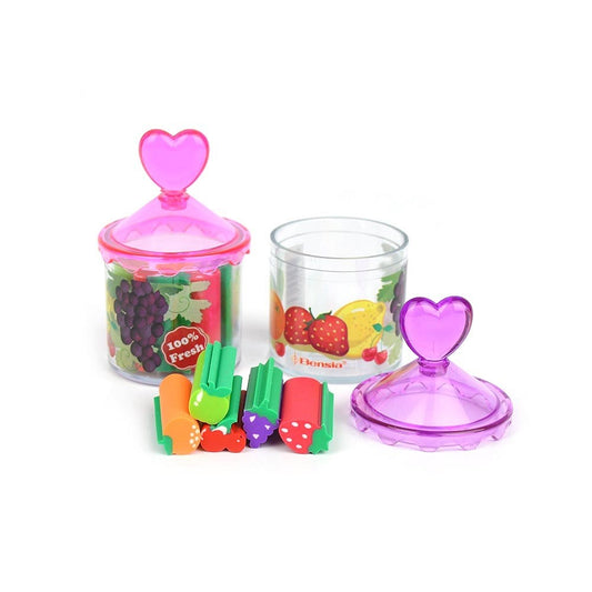 Fruit scented air freshener, 5-pack in a small box with a heart