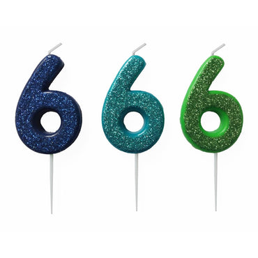 Tårtljus Siffra 6