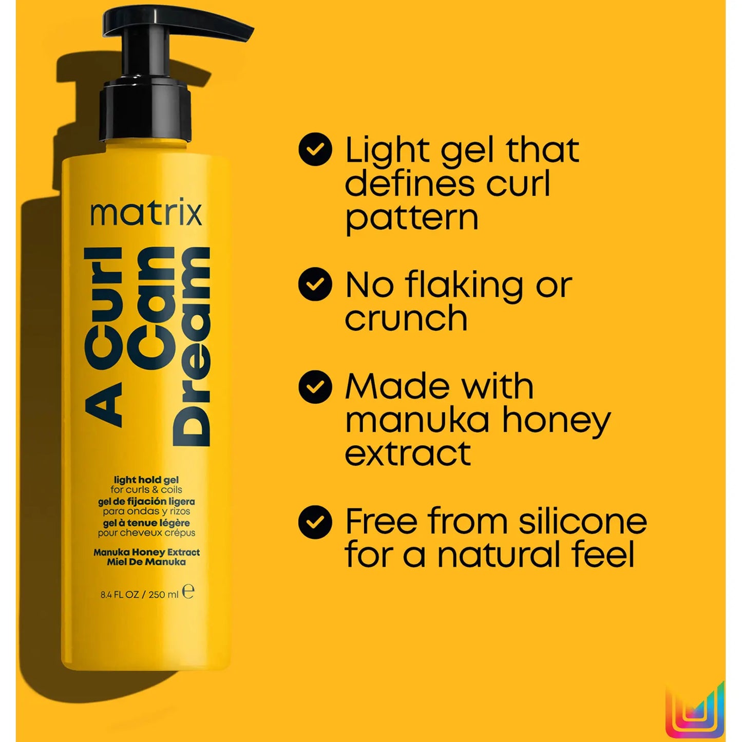 Matrix A Curl Can Dream Light Hold Defining Hair Gel for Curls and Coils 250ml