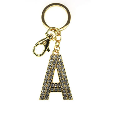 Tinka Nyckelring med Karbinhake Bokstav med Bling