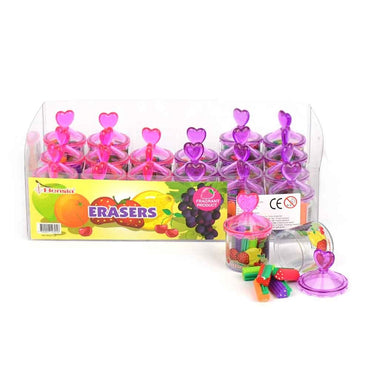 Fruit scented air freshener, 5-pack in a small box with a heart