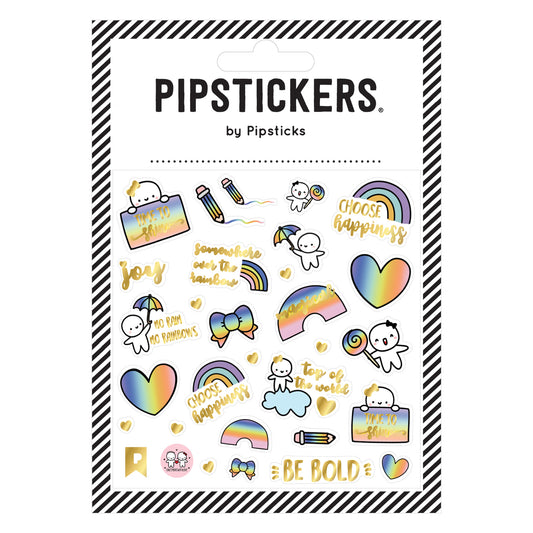 PIPSTICKERS Klistermärken Party Time To Shine med Guldfolie