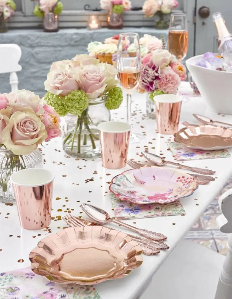 Talking Tables Bordskonfetti Hjärta Roseguld Metallic