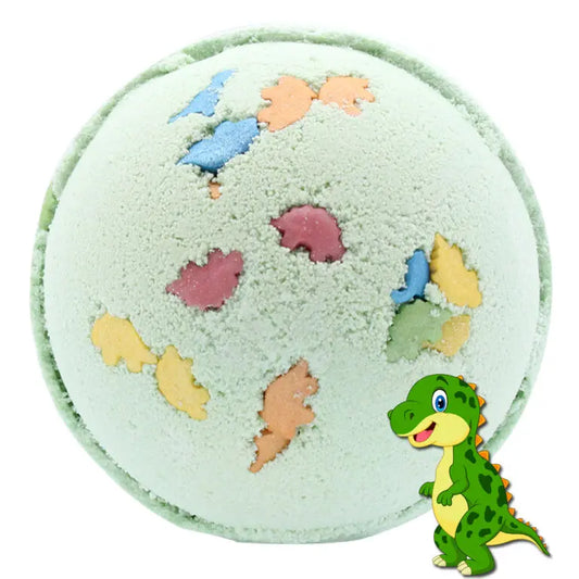 Badbomb-Happy-Bath-Dinosaurie-med-Chokladdoft-dia-7.5-cm-180-g-768x768