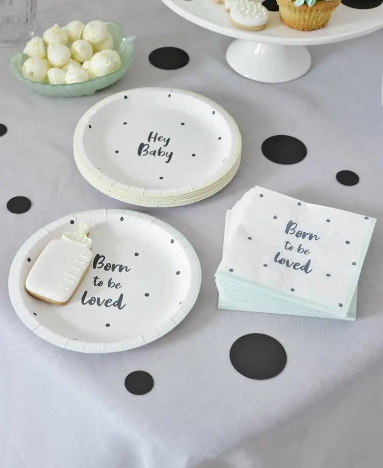 Talking Tables Papperstallrikar Hey Baby
