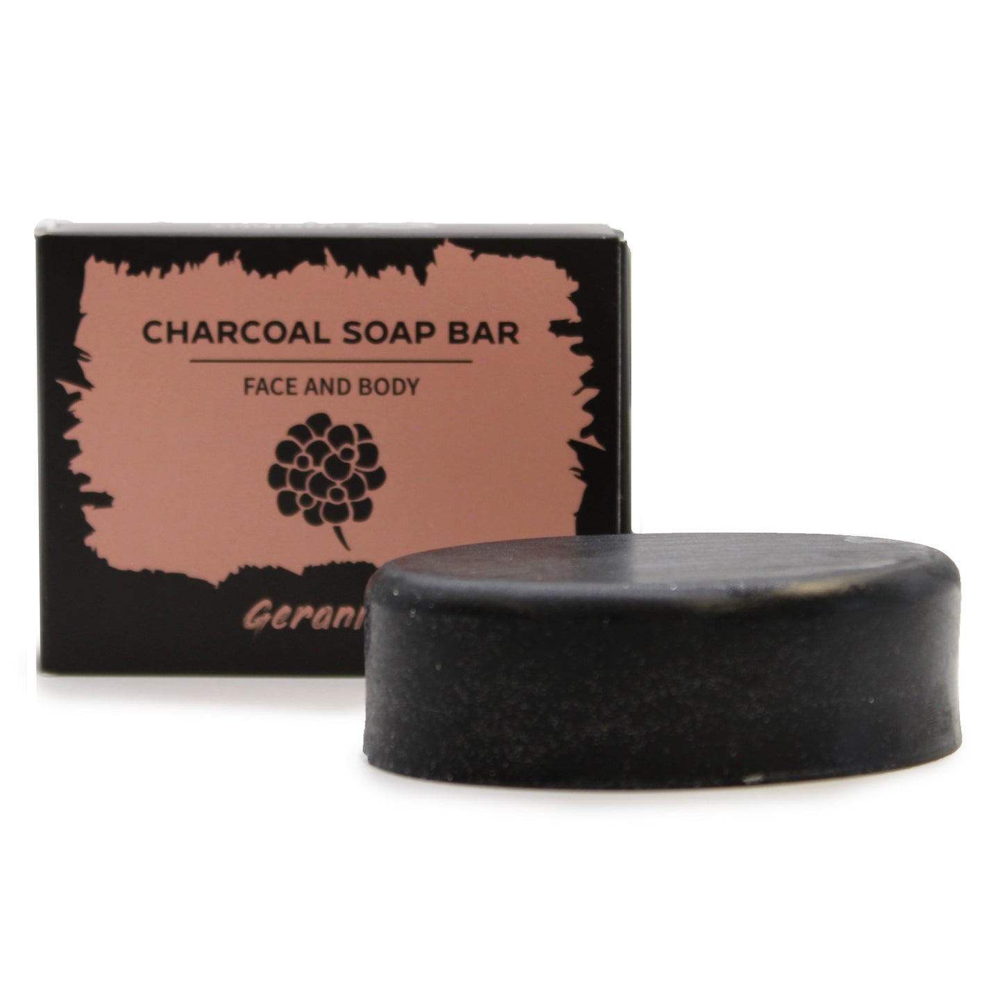 Ancient Wisdom Vegan Handgjord Charcoal Tvål - Geranium