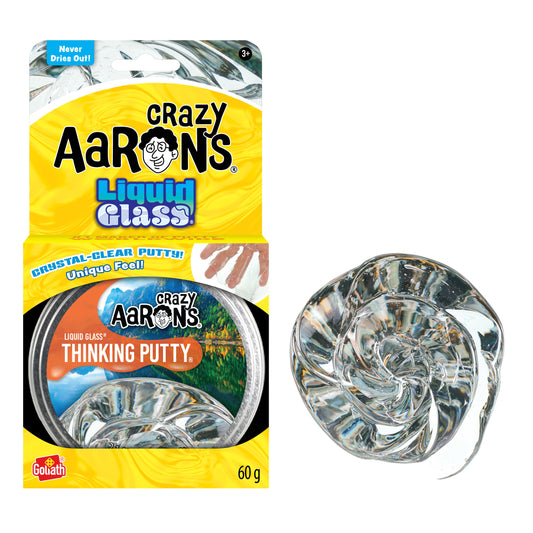 Crazy Aarons Thinking Putty Liquid Glass CRYSTAL CLEAR