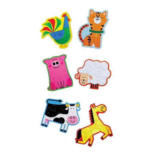 Crocodile Creek Nybörjarpussel Yes I Can Bondgården, 6 pussel 2-12 bitar