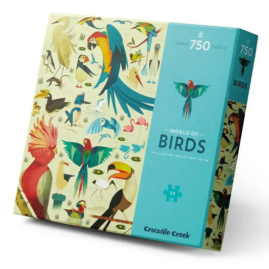 Crocodile Creek Pussel Världens Fåglar 750 bitar