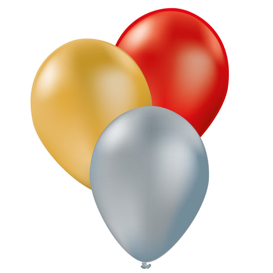 Metallicballong 10-pack