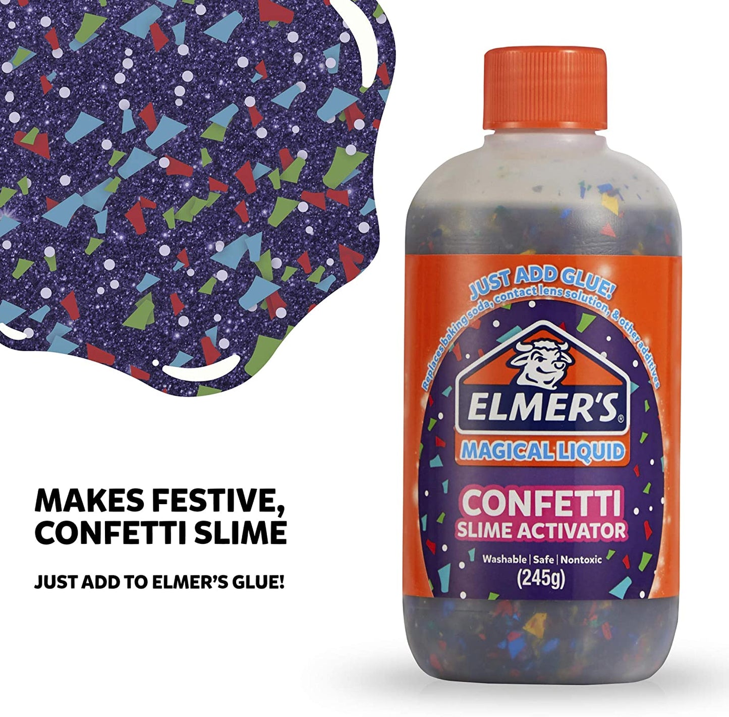 Elmer's Confetti Aktivator 259 ml Till PVA Lim För Slime